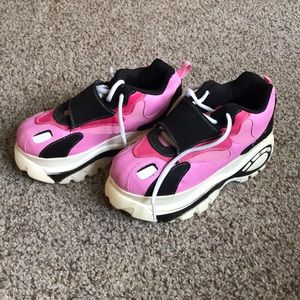 Pink Platform Sneakers